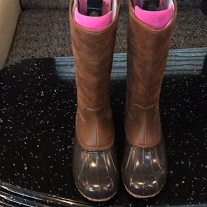 London fog rain boots lined